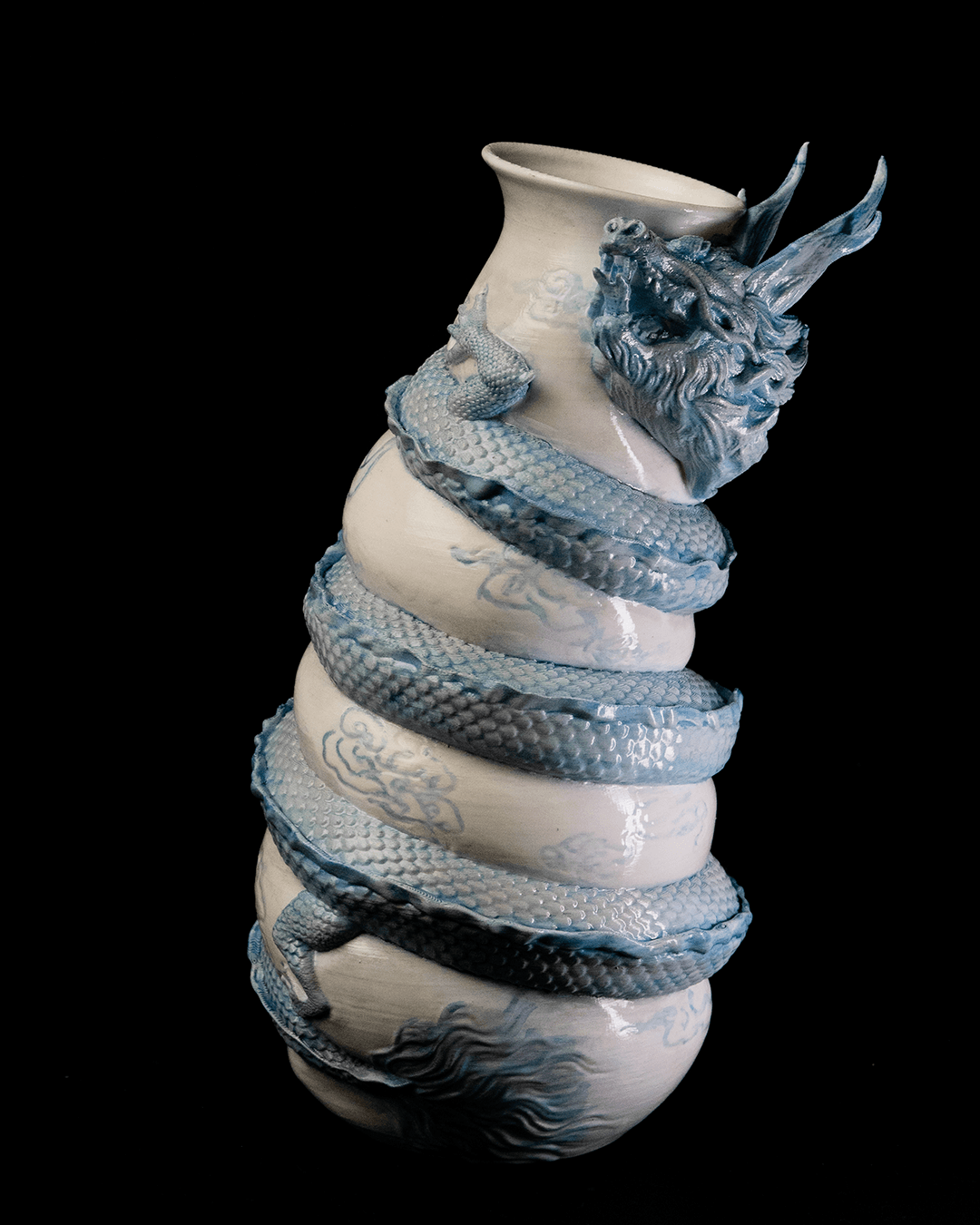 Cachepot Dragon Wrapped Vase - Image 4
