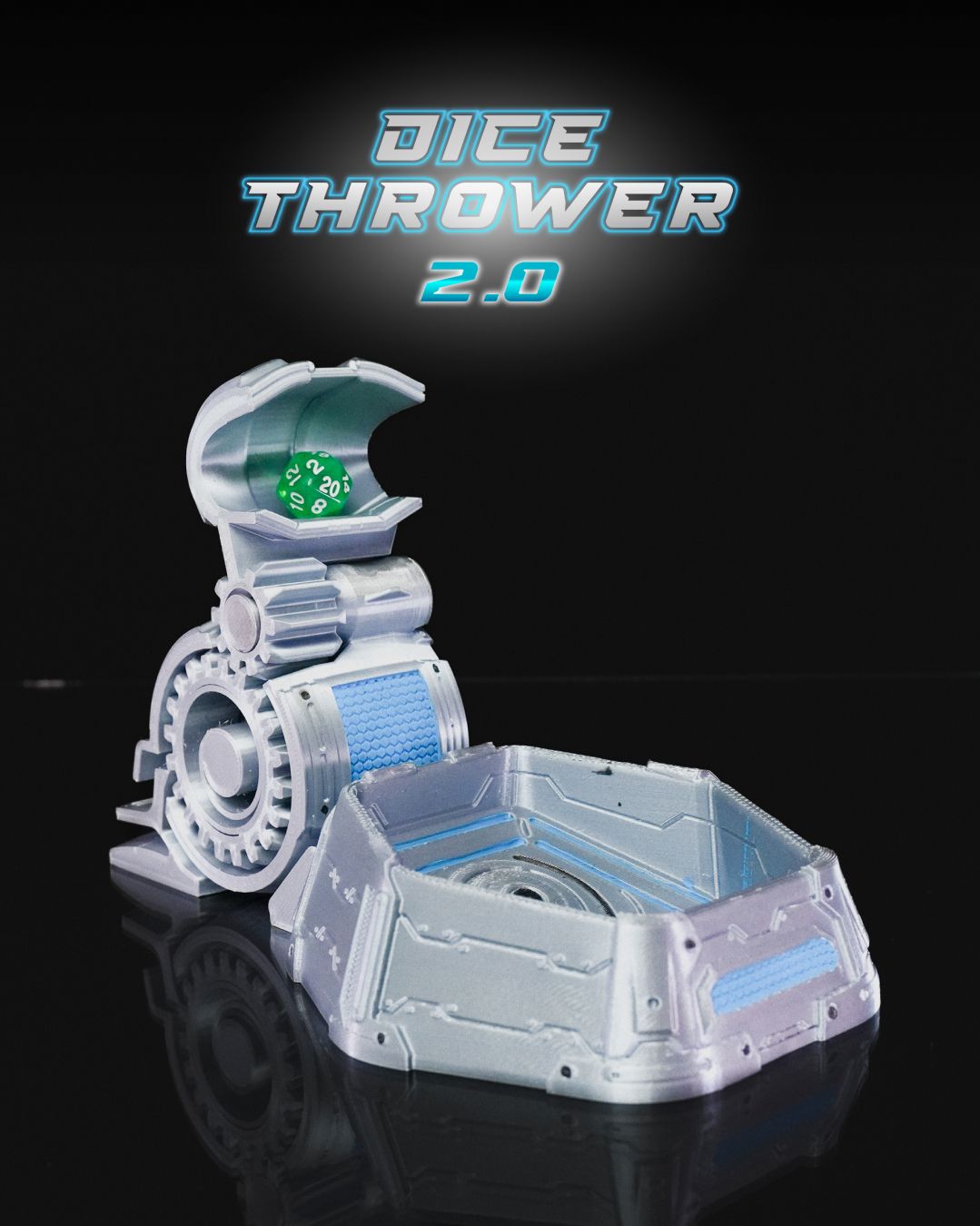 Dice Thrower 2.0 | Ultimate RPG Dice Roller | Precision Tabletop Gaming Accessory