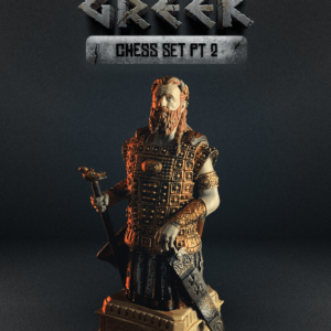 Greek Chess Set, Pt. II (Bishop, Queen & King)