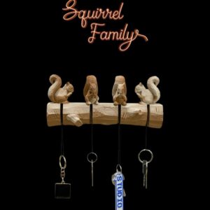 Squirrel Family Key Holder