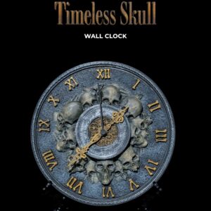 Timeless Skull Wall Clock