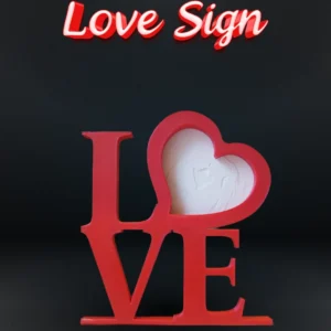 Letreiro LOVE Lithophane