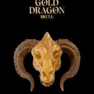 Gold Dragon Skull