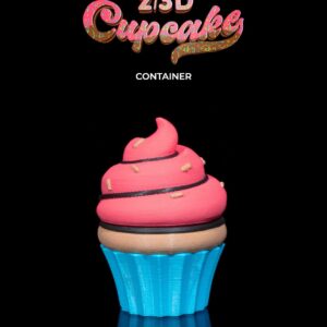 2/3D Cupcake Container