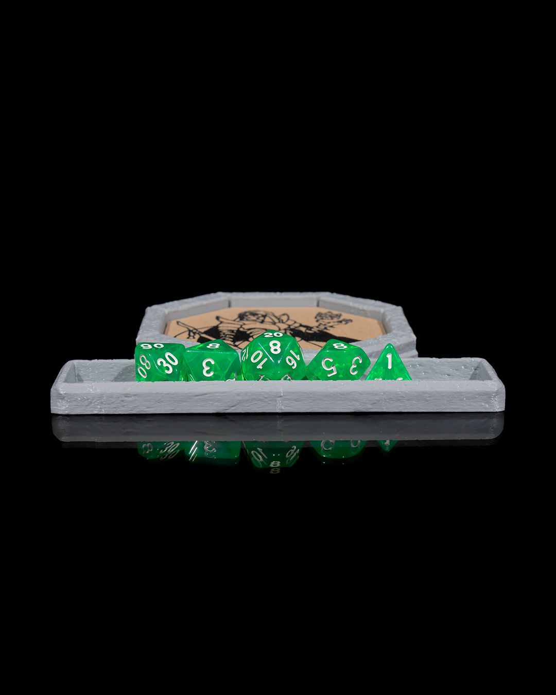 Versatile Class-ic Coaster and Dice Tray | RPG Accessory | Elegant Tabletop Decor - Image 5