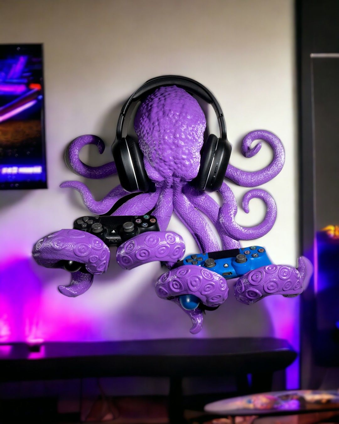 Suporte Controle Playstation5 Ps5 Compatível Octopus Controller & Headphone Holder - Image 5
