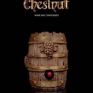 Chestnut Wine Bag Dispenser