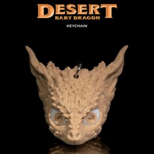 Keychain - Desert Baby Dragon