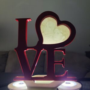 Lithophane Love Sign
