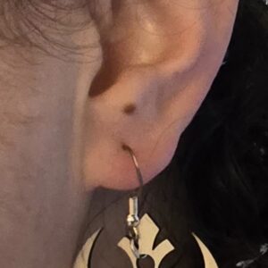 Geeky Wood Cut-out Earrings
