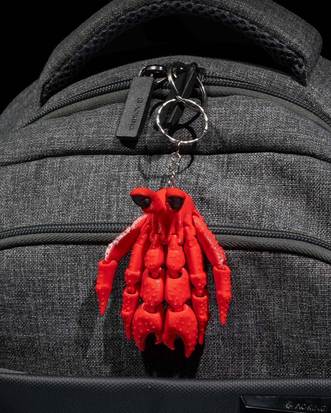 🦀 Hermit the Crab – Articulated 3D Printed Keychain - Image 4