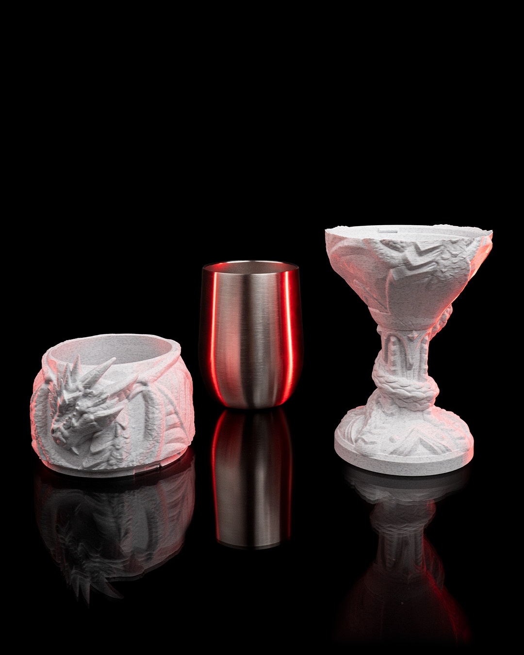 Fantasy Realm Goblets | 3D Printed Magic Cups | 8 Unique Designs with Insulated Egg Cup Option - Image 7
