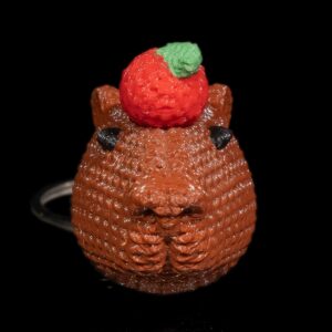 Chaveiro Capivara Amigurumi