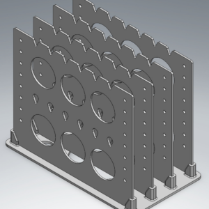Earring Stand - Capacity: 24-pair of French Loop style w/ 32-pair of stud style earrings