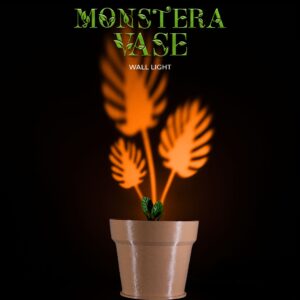 Monstera Vase Wall Light