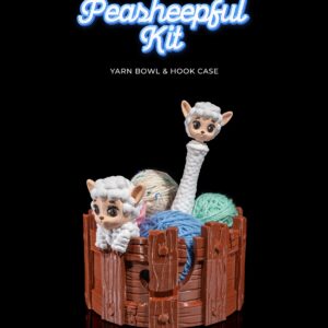 Peasheepful Kit Yarn Bowl and Hook Case