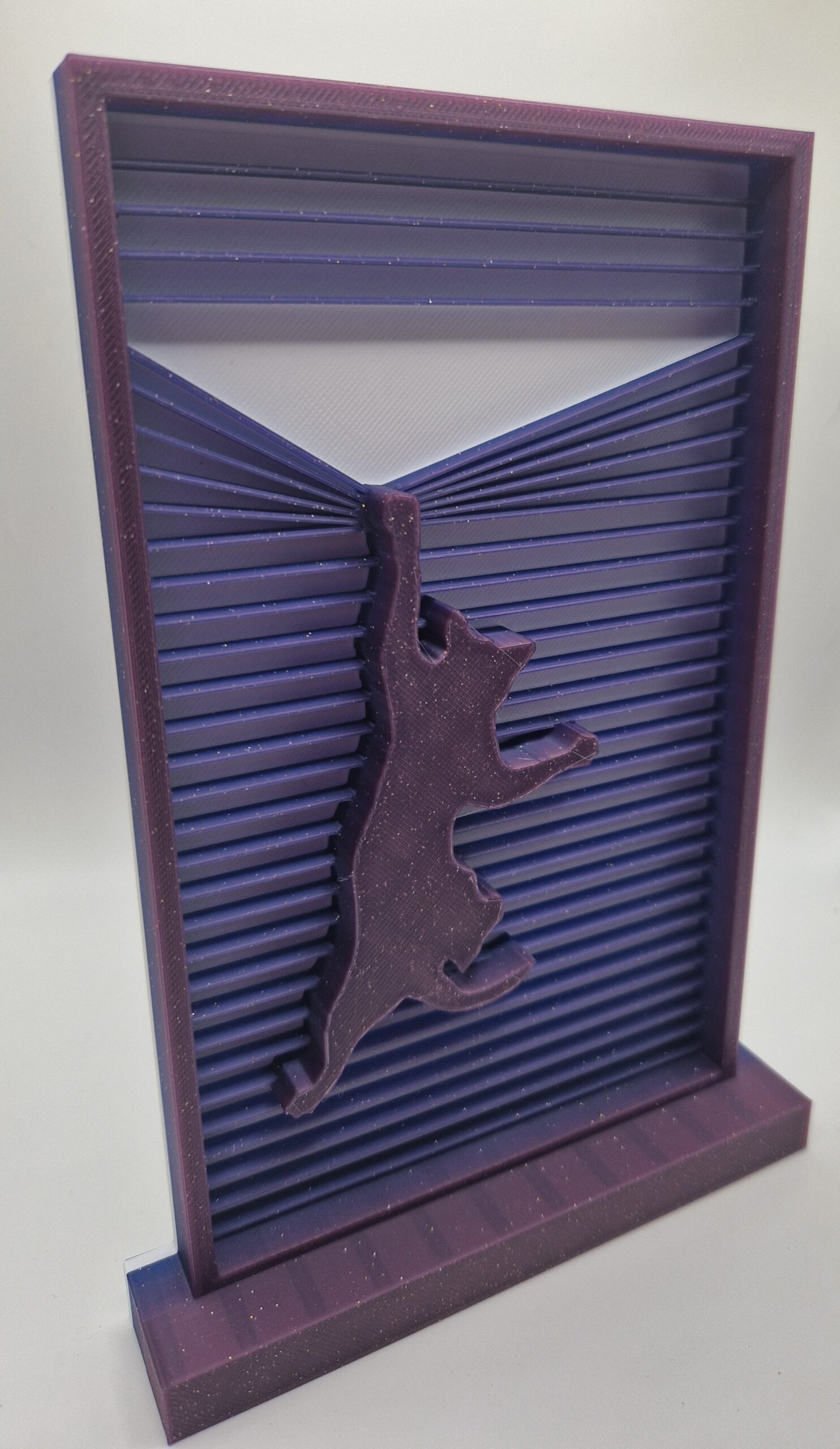 Peeking Dog/Cat Silhouette Art - Image 2