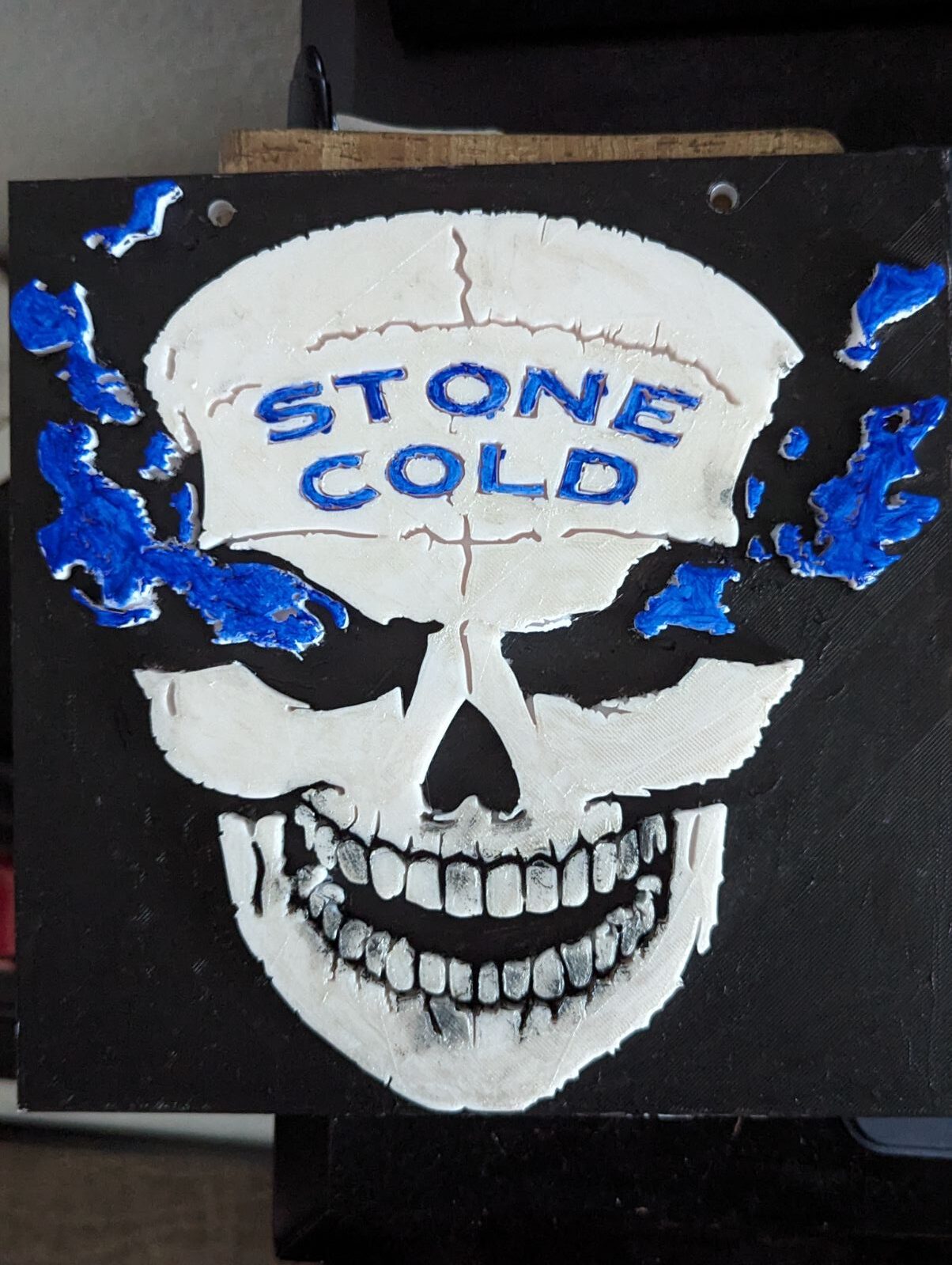 Stone Cold Skull Plaque