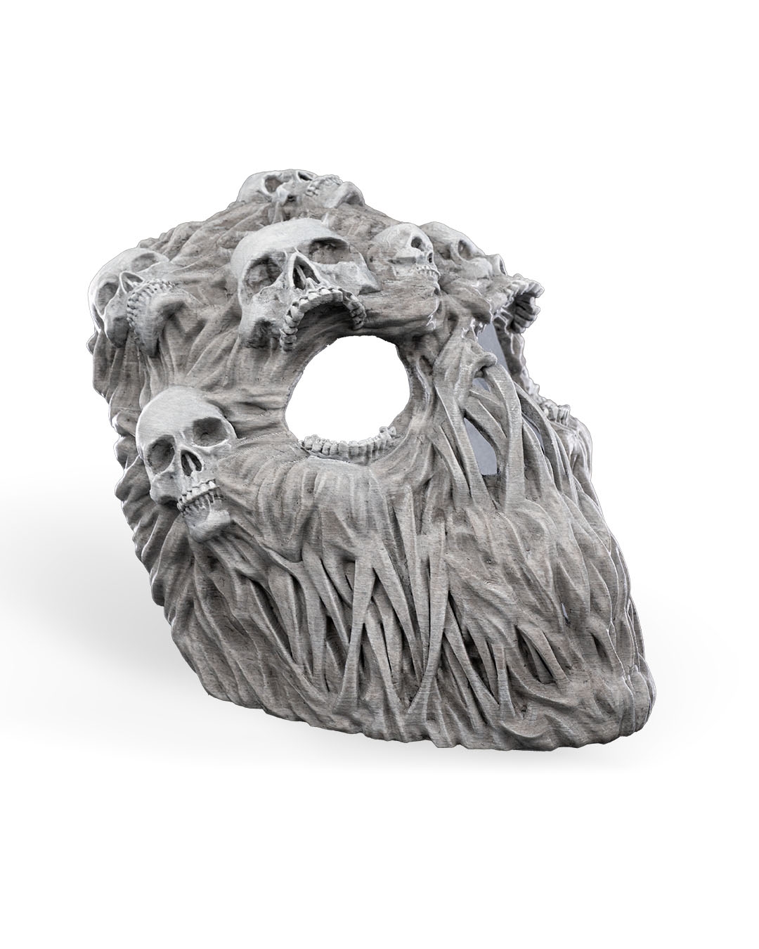 Ghoul Face Halloween Mask - White - Image 8