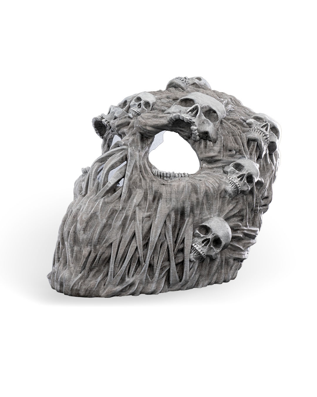 Ghoul Face Halloween Mask - White - Image 10