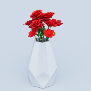 geometric vase