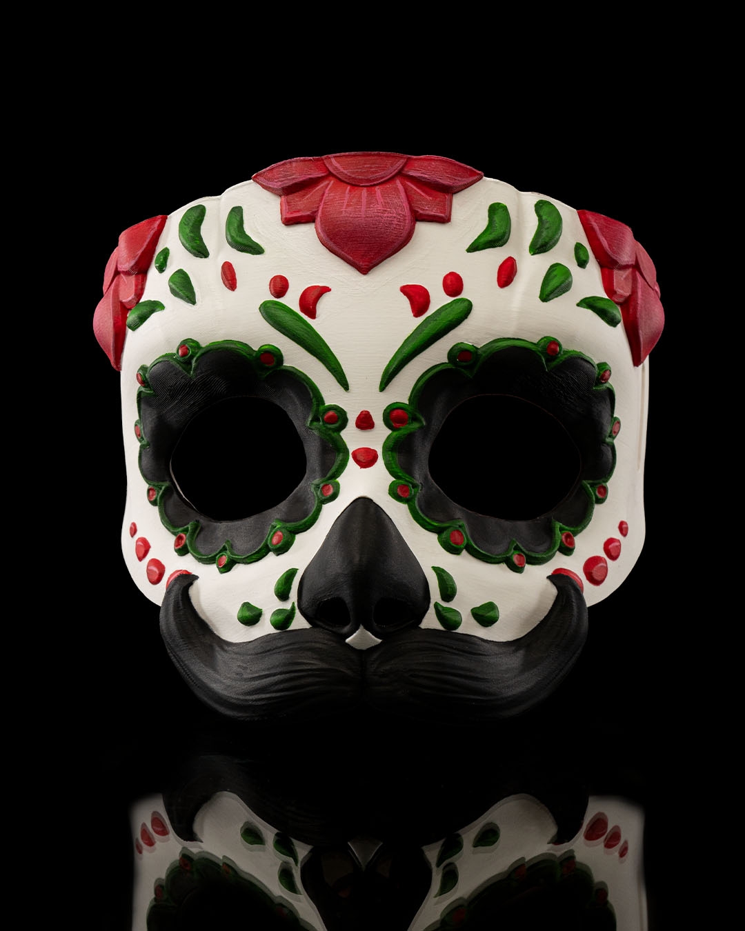 Mustache Calavera Mask - Image 2