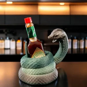 Suporte Pimenta Tabasco Design na impressora 3D – Cobra Tabasco Holder
