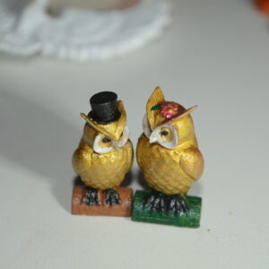 🌟 Miniaturas de Casal de Corujas: O Presente Perfeito para Namorados - Elegância e Amor em Resina! 🌟