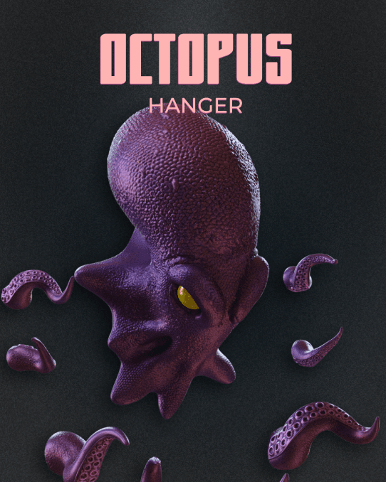Cabideiro Polvo Design na impressora 3D - Octopus Hanger - Image 2