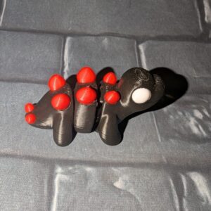 Black and Red Stegosaurus