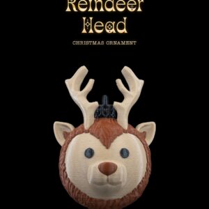 Reindeer Head Christmas Ornament