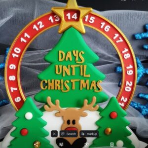 Christmas Countdown Calendar Rudolph/, Spinning Wheel