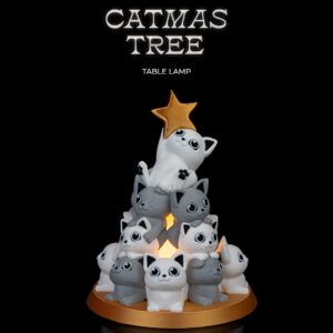 Catmas Tree Table Lamp