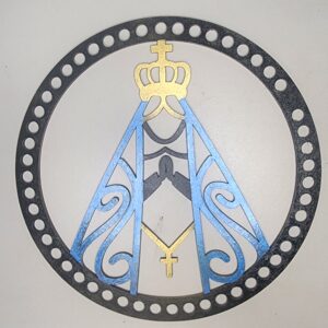 Matriz de Nossa Senhora Aparecida em Madeira - Exclusiva para Bordados ou Para enfeitar sua parede.