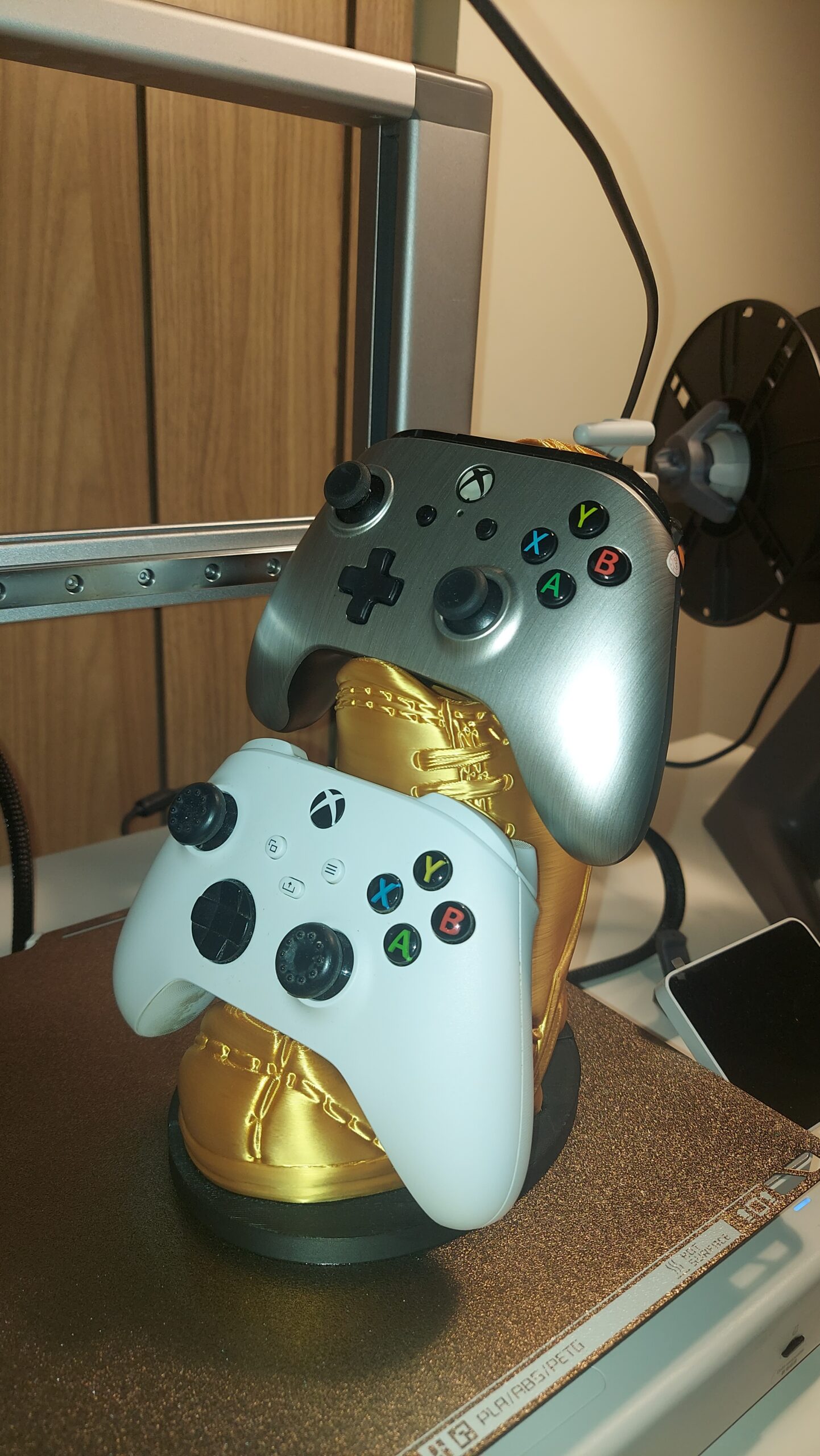 Suporte para 2 Controles "Chuteira retrô de Futebol" ⚽🎮🎮