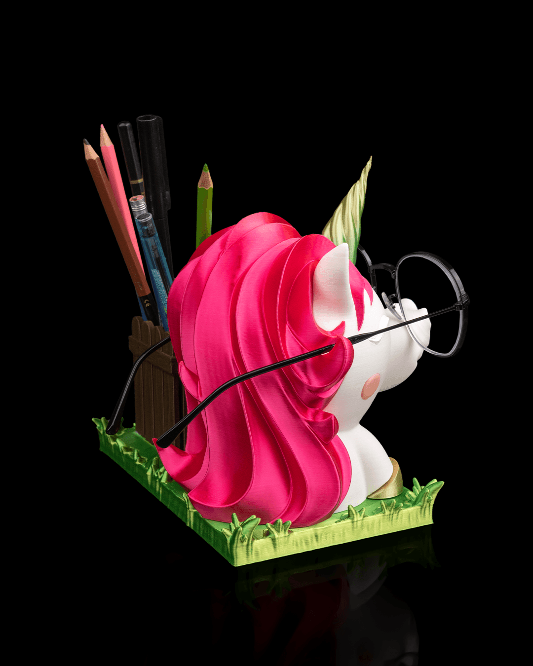Ms. Unicorn glasses and pen holder - Image 4