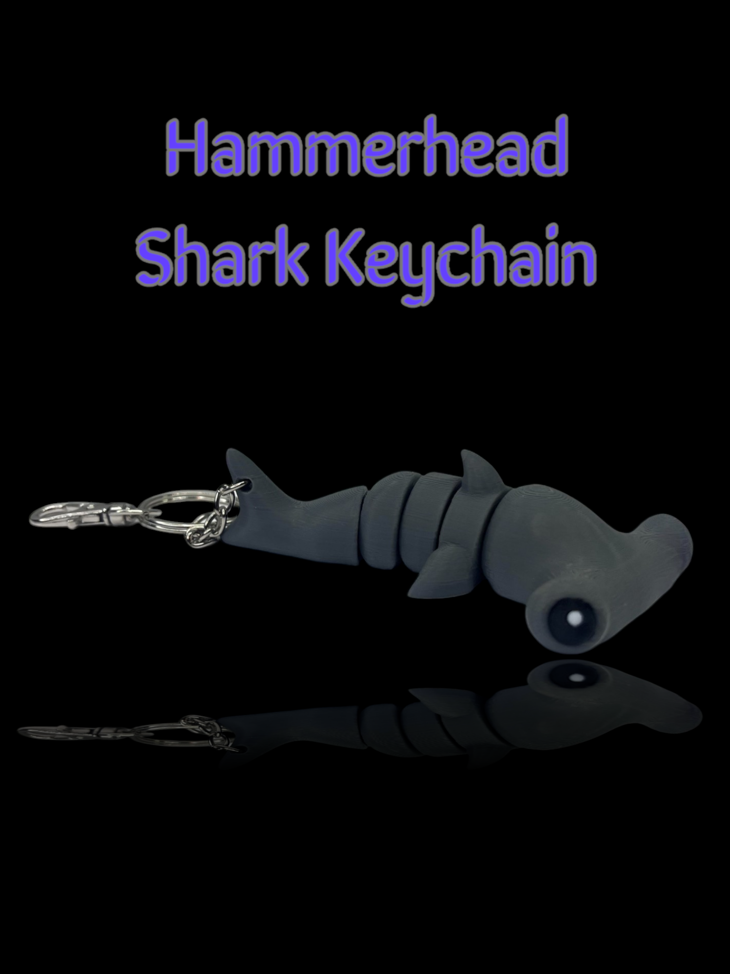 Hammerhead Shark Keychain