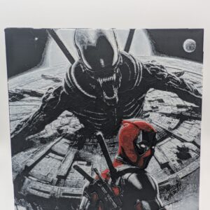 Deadpool Vs Alien Hueforge Print