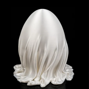 Boite oeuf drapé de soie