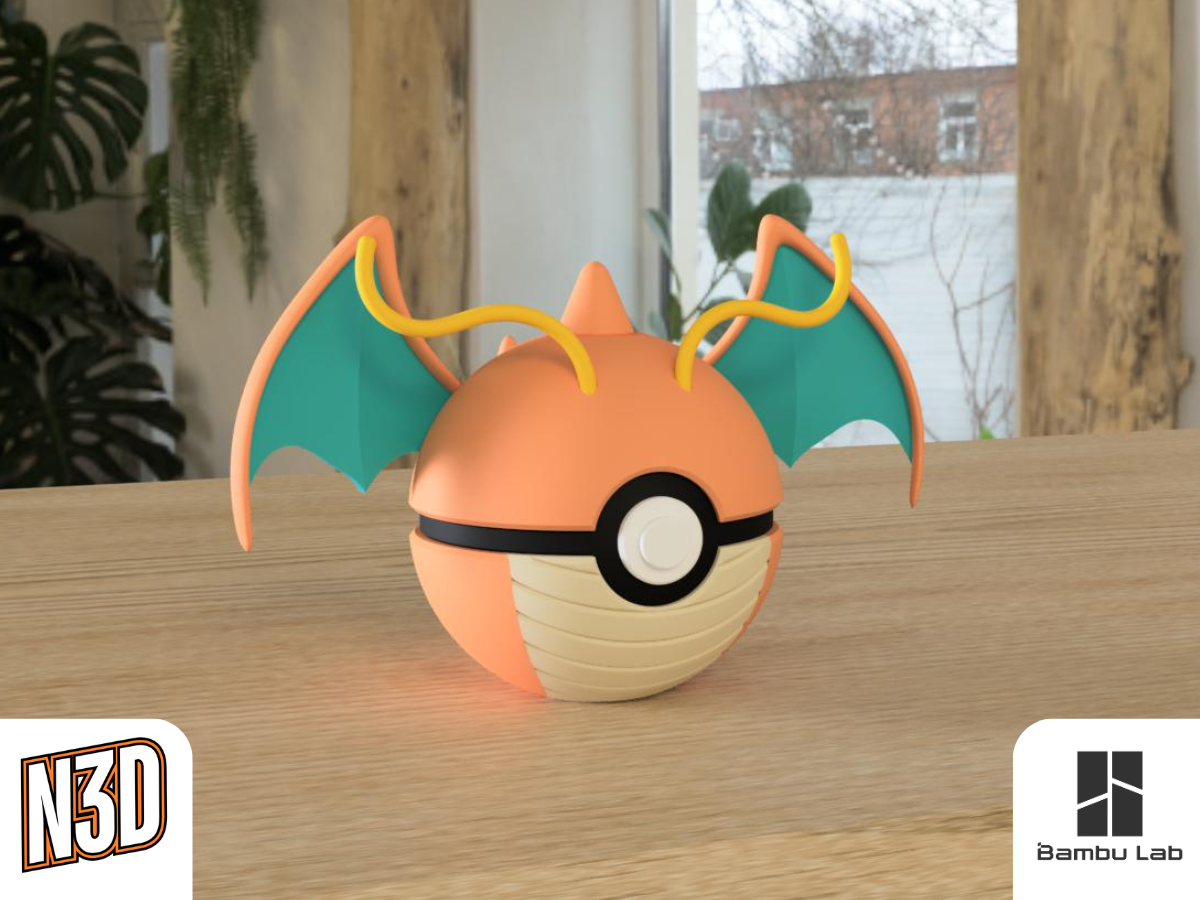 N3D Pokéball - 0149 Dragonite