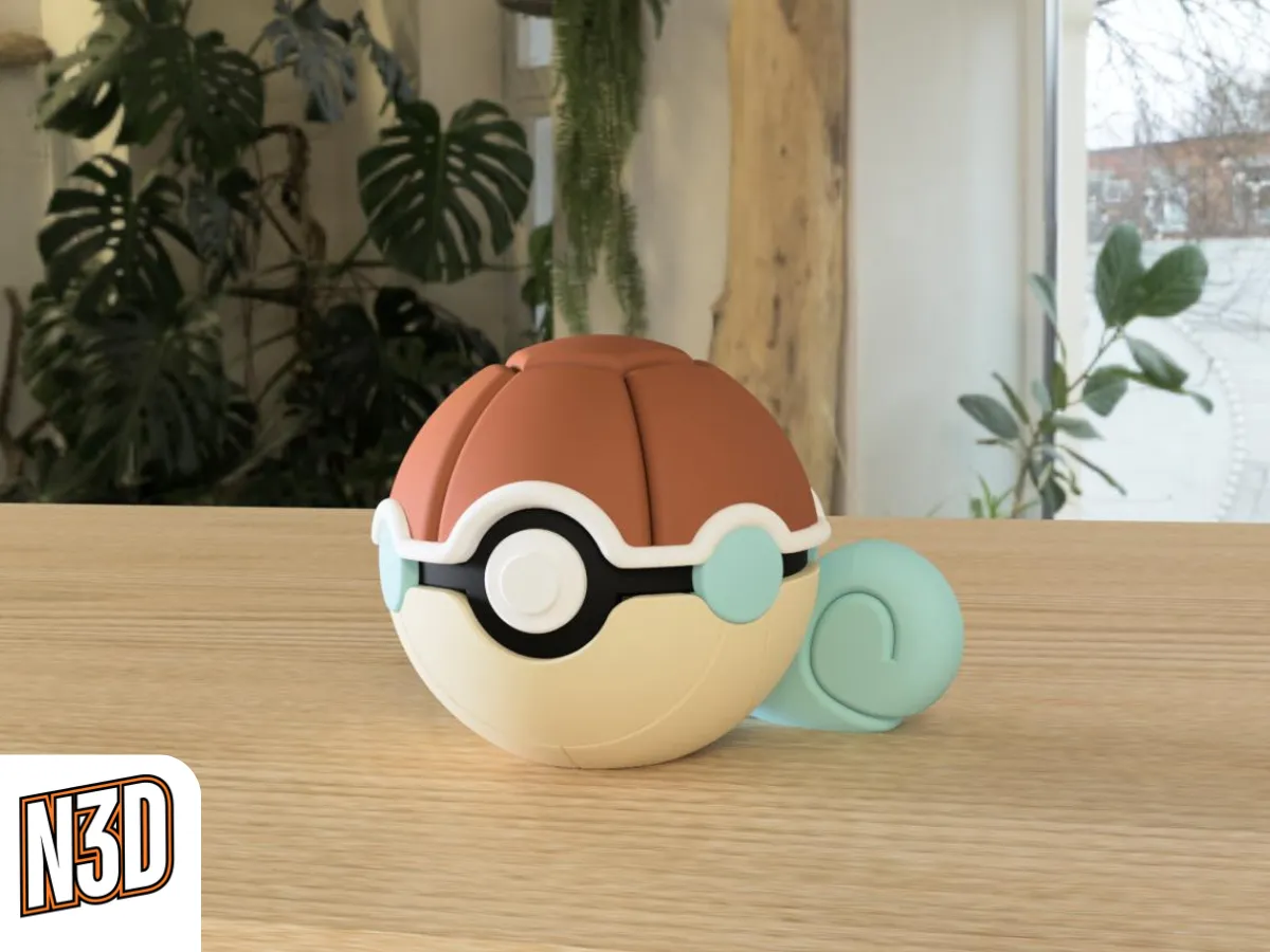 N3D Pokéball - 0007 Squirtle