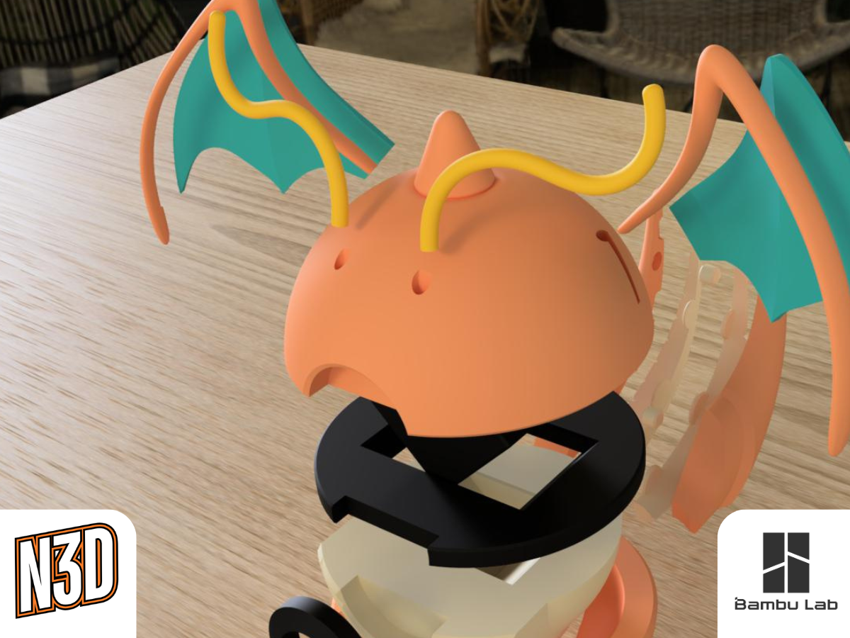 N3D Pokéball - 0149 Dragonite - Image 3