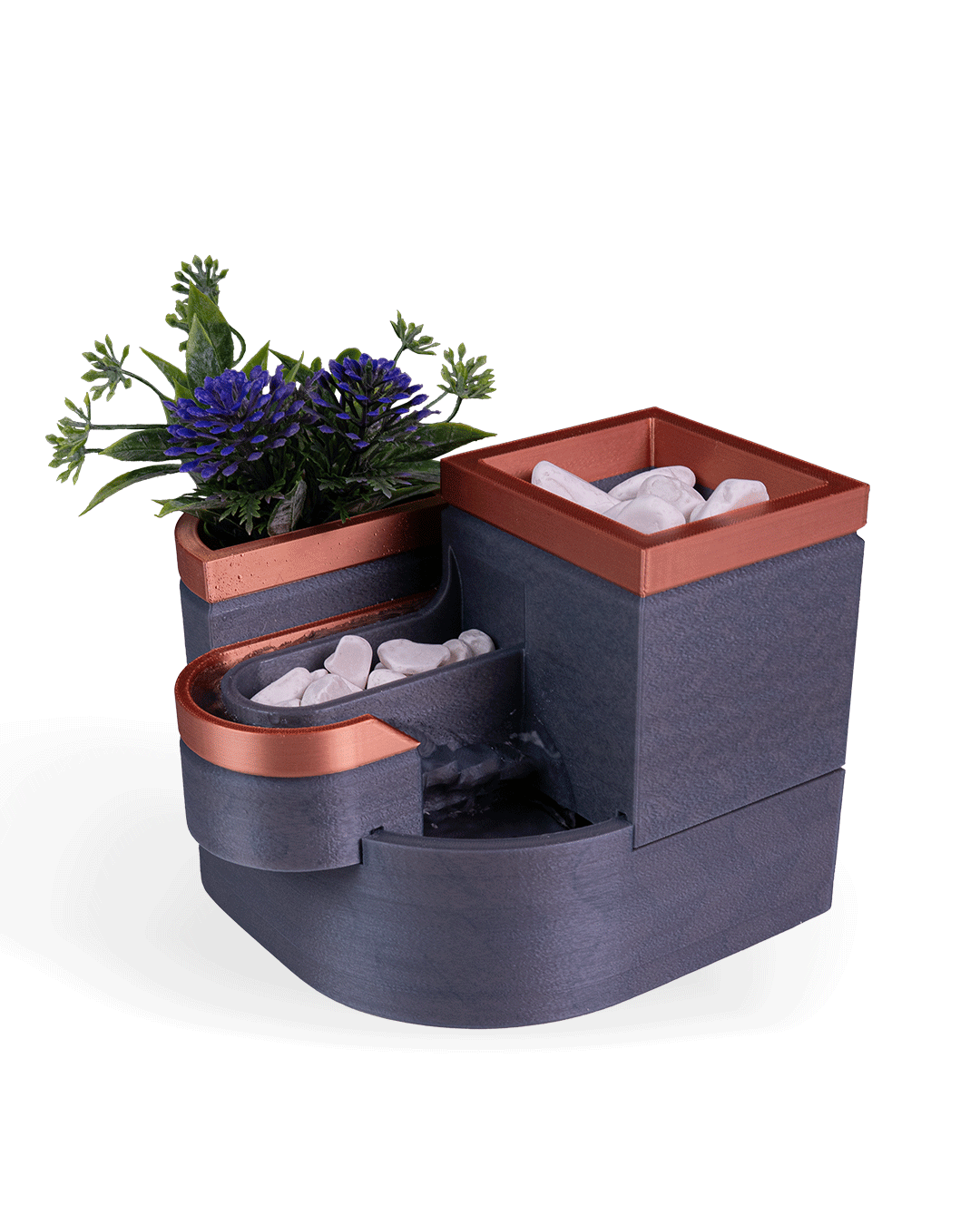 Form and Foliage  Tabletop Fountain & Planter - Image 7