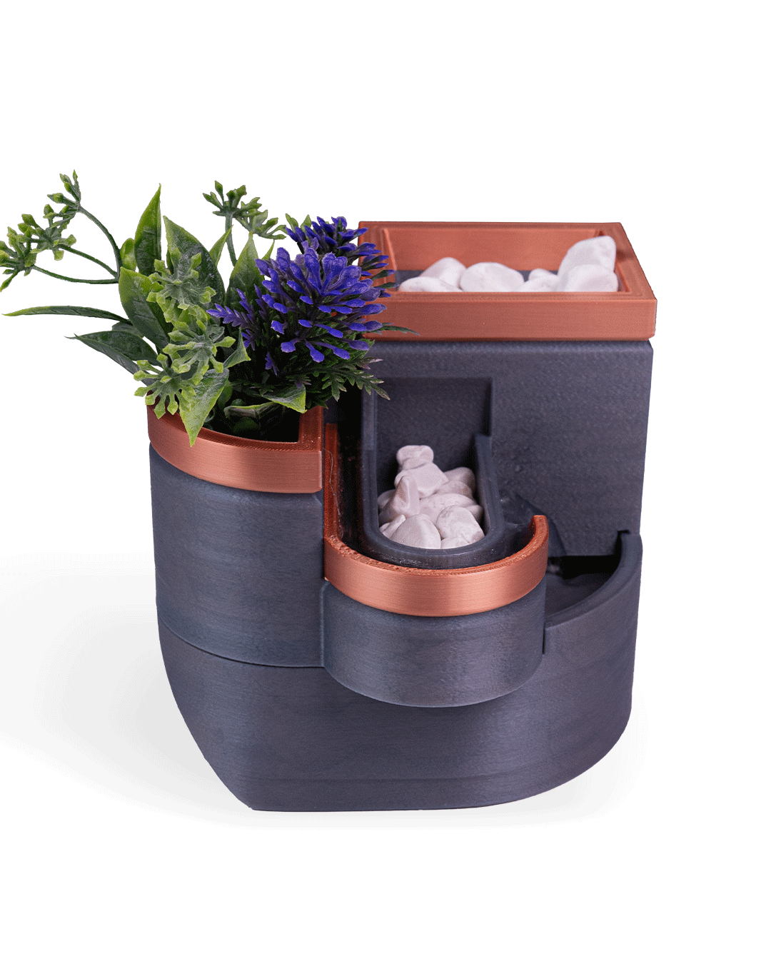 Form and Foliage  Tabletop Fountain & Planter - Image 9