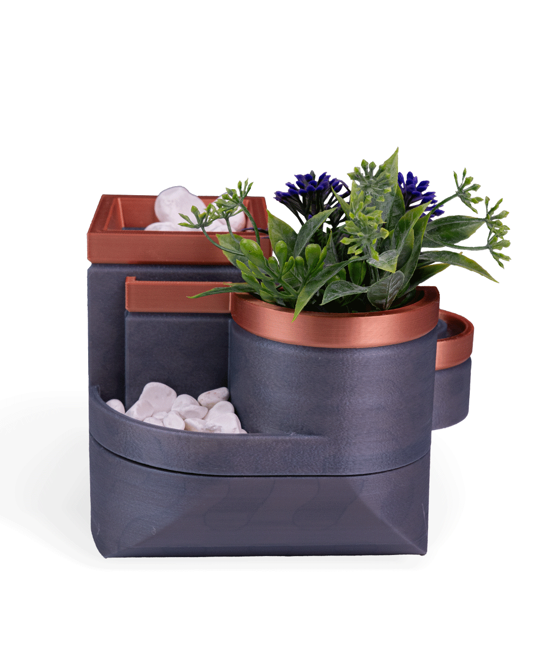 Form and Foliage  Tabletop Fountain & Planter - Image 10
