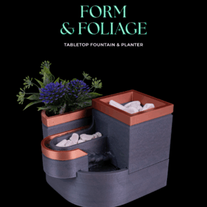 Form and Foliage  Tabletop Fountain & Planter