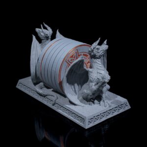 Suporte de Porta-Copos Dragões Gêmeos