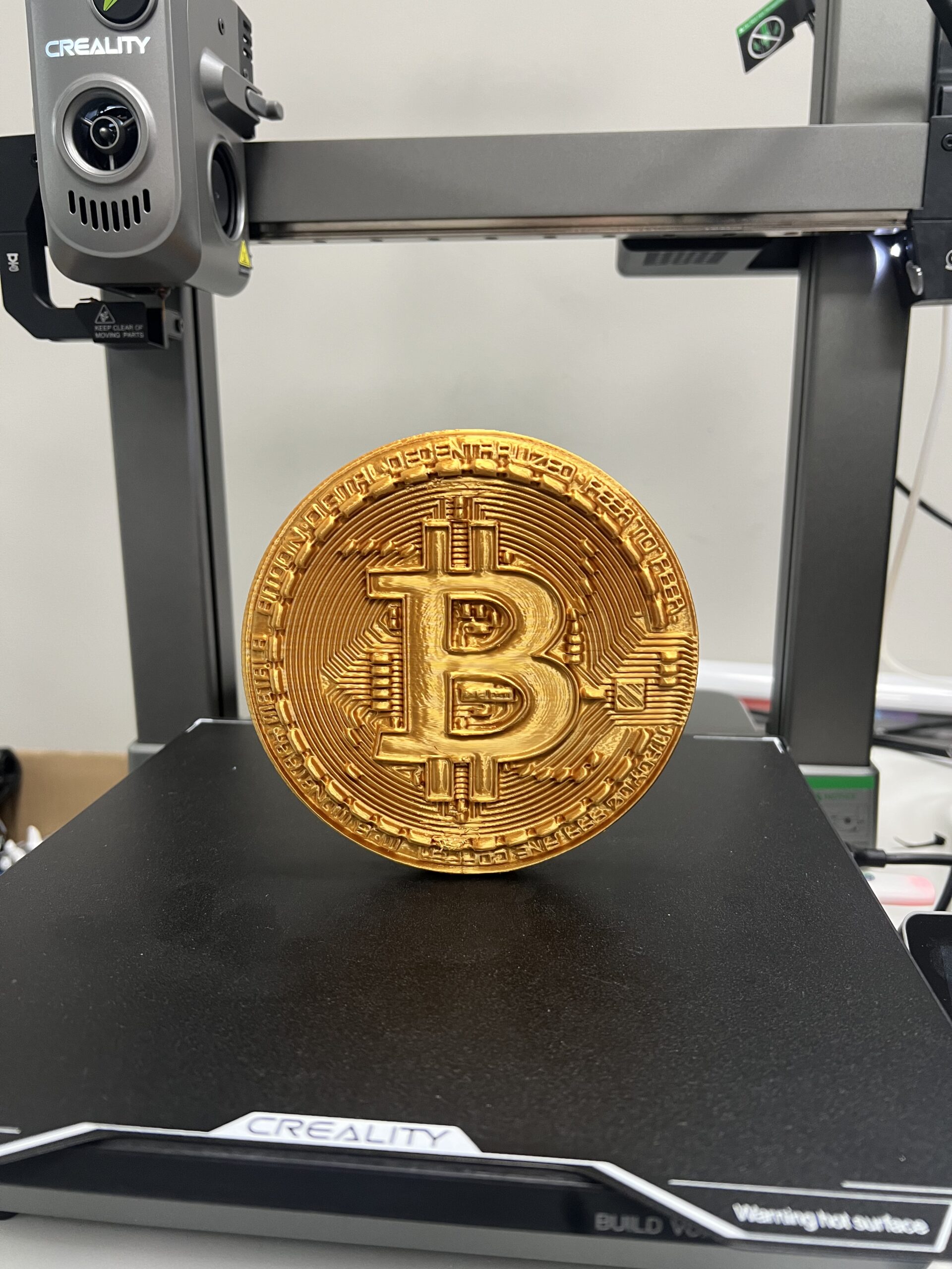 Moeda de Bitcoin 3D Decorativa – 10 cm de Diâmetro - Image 4