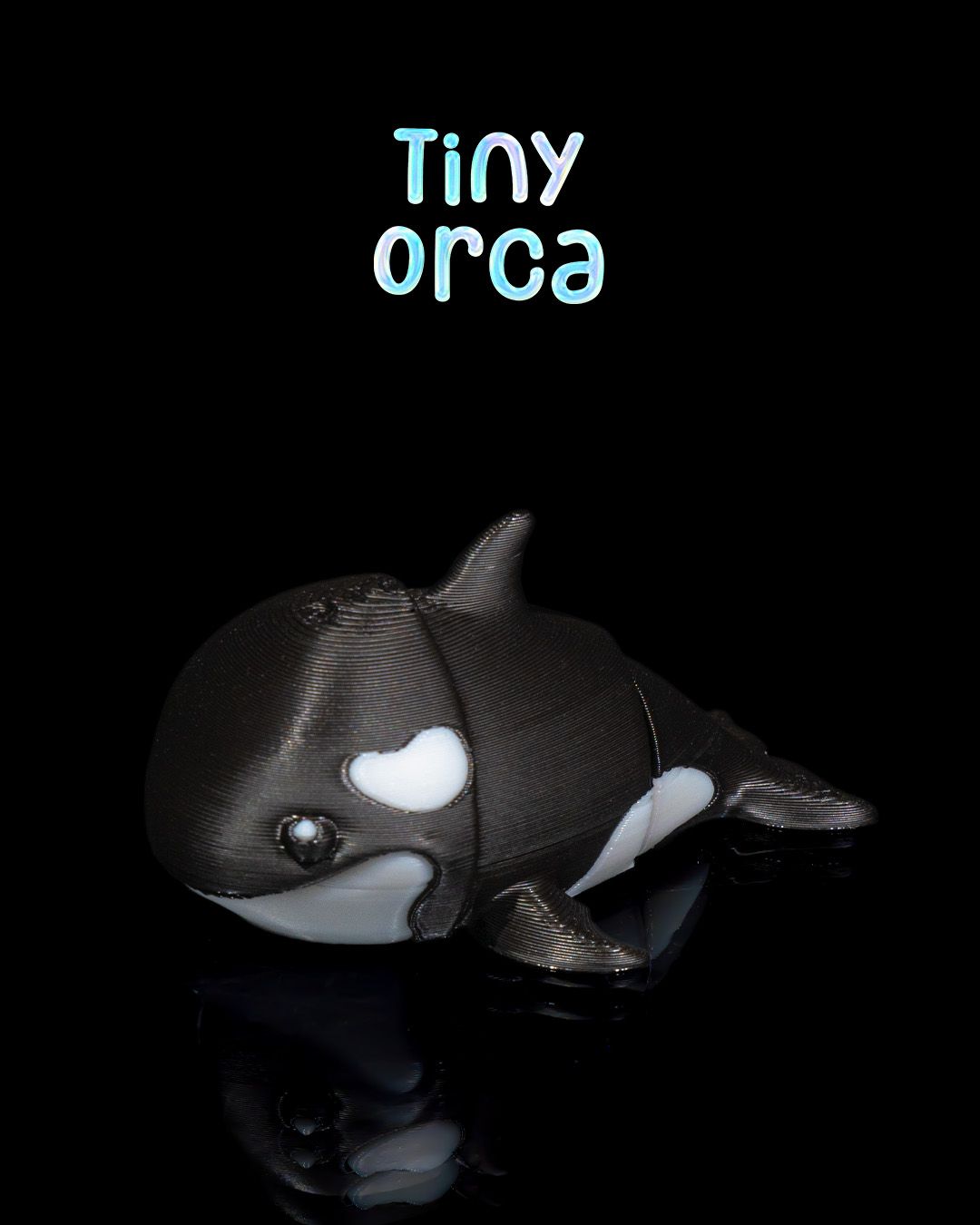 Tiny Orca Keychain