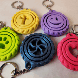 Chaveiros giratórios giroscópicos